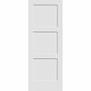 Codel Doors 28" x 80" Primed 3-Panel Equal Panel Interior Shaker Slab Door 2468pri8433